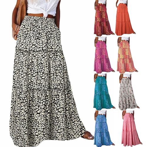 Amazon.com: FQFGGYD Women's Boho Midi Skirt Print Summer